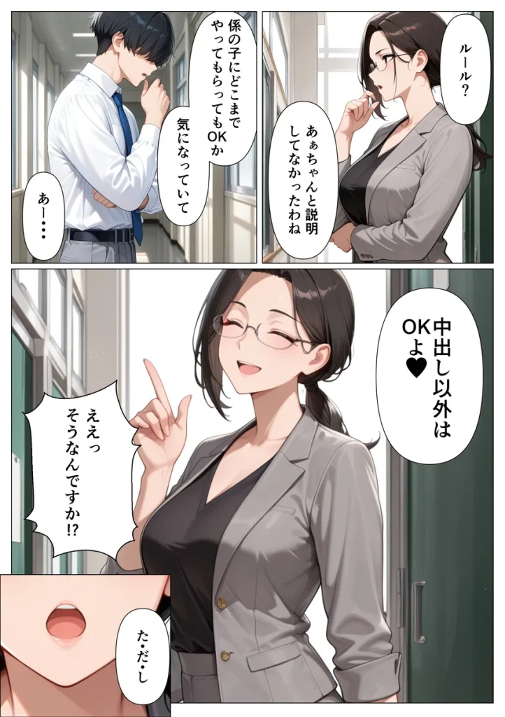 5日後に搾精係に任命されたデカ尻クールギャルとイチャラブセックスする話 036