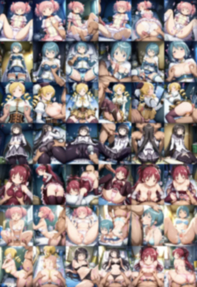 お持ち帰りされた魔法少女達がおじさんと朝までSEX 画像6