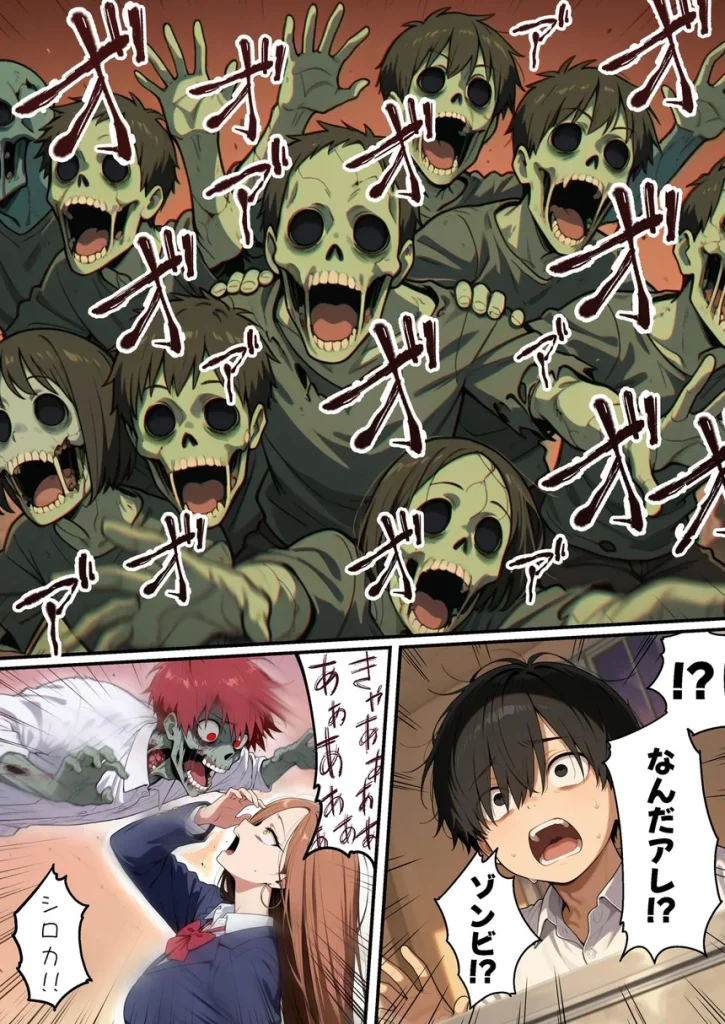 ゾンビに支配された学園で冴えない童貞のオタク君が少女たちの救世主になる話 006