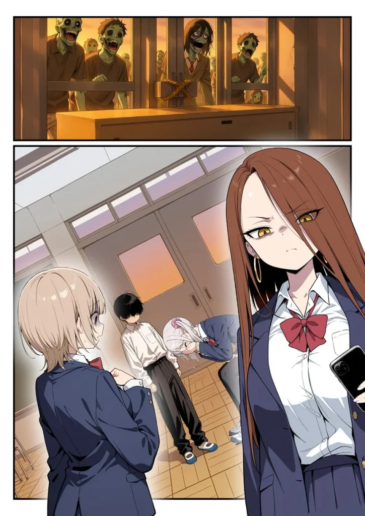 ゾンビに支配された学園で冴えない童貞のオタク君が少女たちの救世主になる話 009