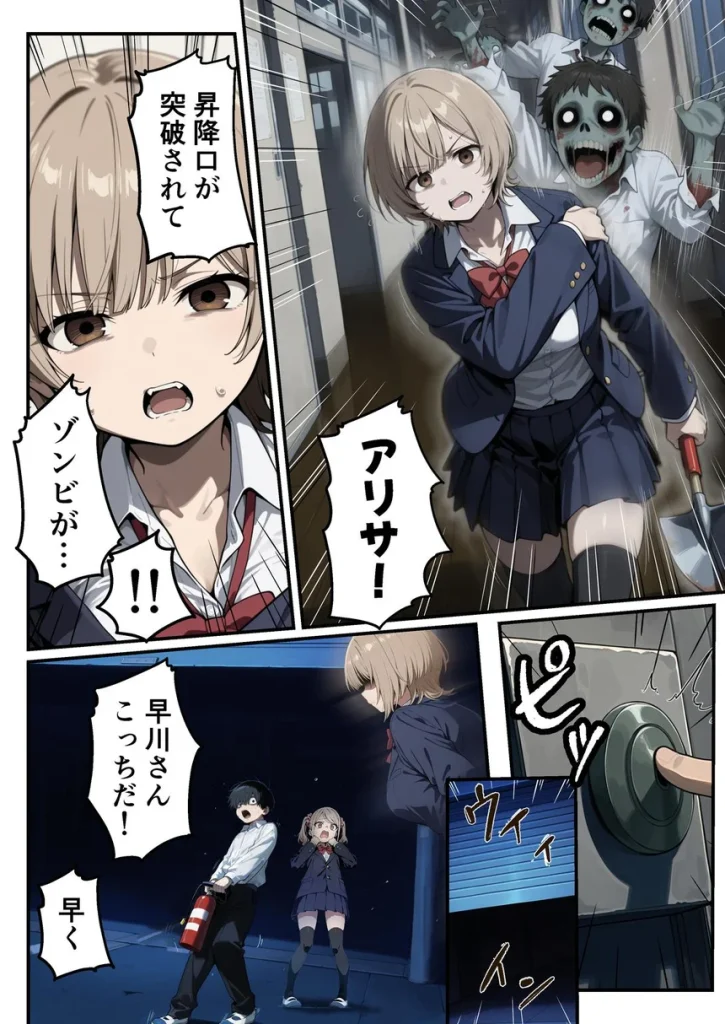 ゾンビに支配された学園で冴えない童貞のオタク君が少女たちの救世主になる話 026