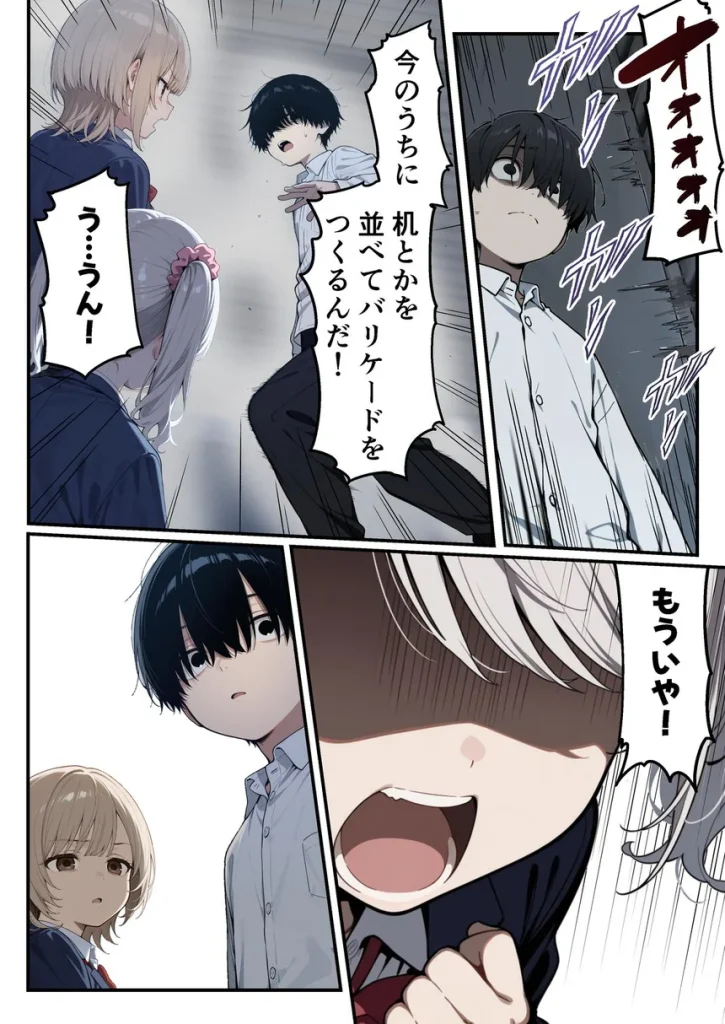 ゾンビに支配された学園で冴えない童貞のオタク君が少女たちの救世主になる話 028