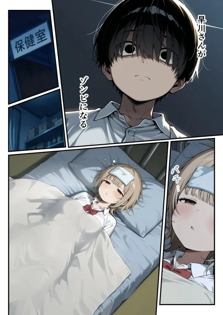 ゾンビに支配された学園で冴えない童貞のオタク君が少女たちの救世主になる話 034