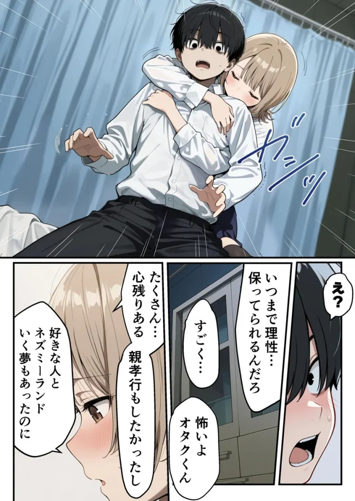 ゾンビに支配された学園で冴えない童貞のオタク君が少女たちの救世主になる話 036