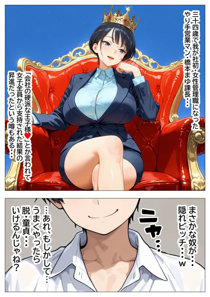 会社の王子様が隠れビッチだったので童貞チンポの専用オナホにしてやった話 008