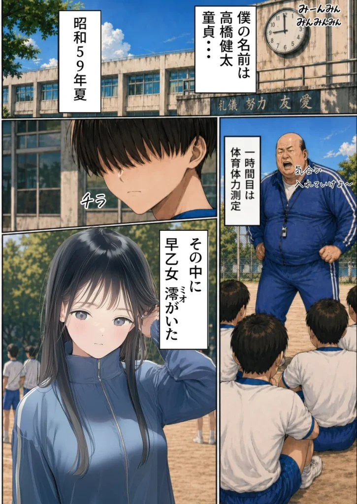 【昭和編】想いを寄せていたクラスメイトが中年メタボ教師（BMI40）と肉体関係だった件 003