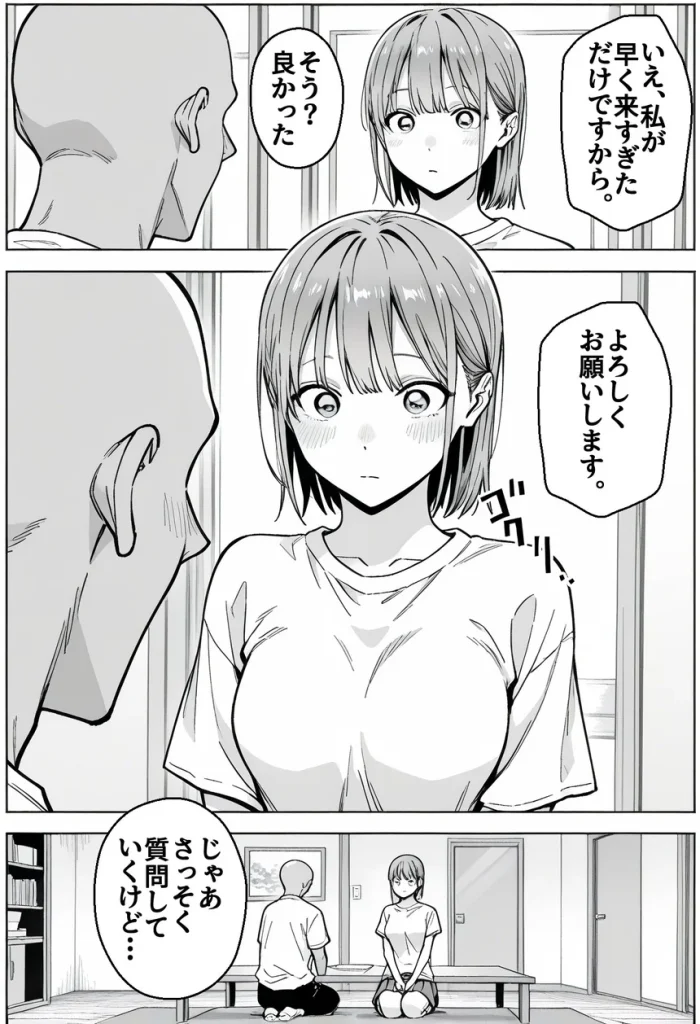 準備中の店内で。家計の為に、乱れる身体。 012