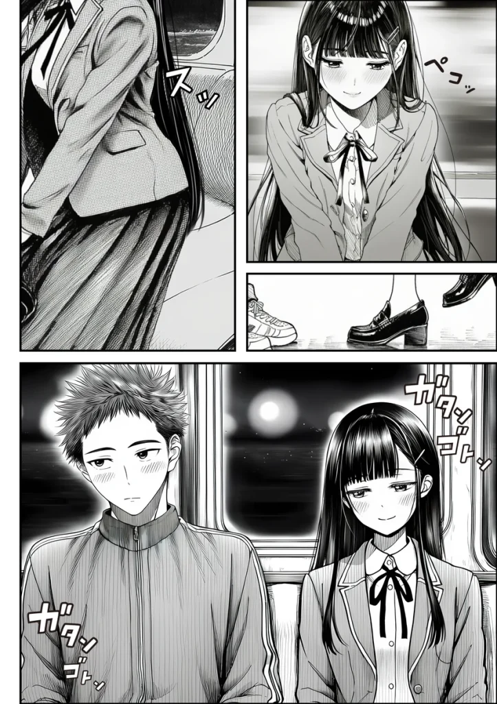 電車で何度も肩にもたれかかってくる女の子と、子作りセックスしてしまった 012