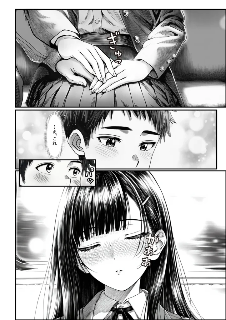 電車で何度も肩にもたれかかってくる女の子と、子作りセックスしてしまった 024